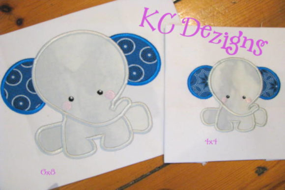Review: Baby Elephant Sitting Applique Design