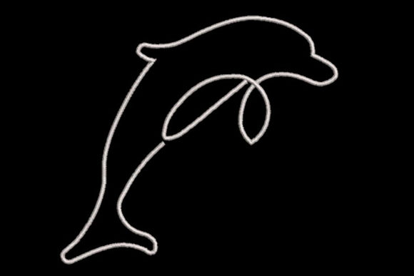 Review: Minimalistic One Line Dolphin for Holiday Crafts