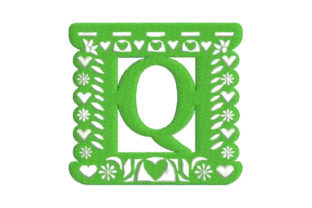 Review: Papel Picado Alphabet Q for Boutique Sweatshirts