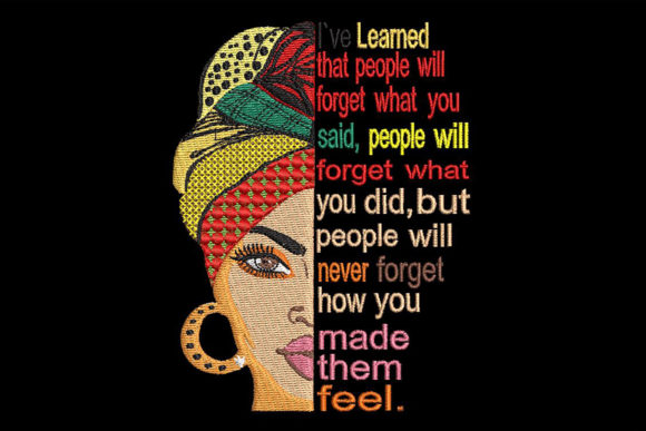 Review: Woman Face and a Wise Quote Design