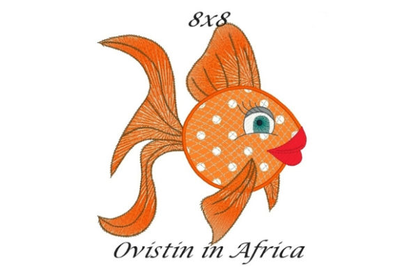 Reviewing the Orange Sassy Applique Fish Design